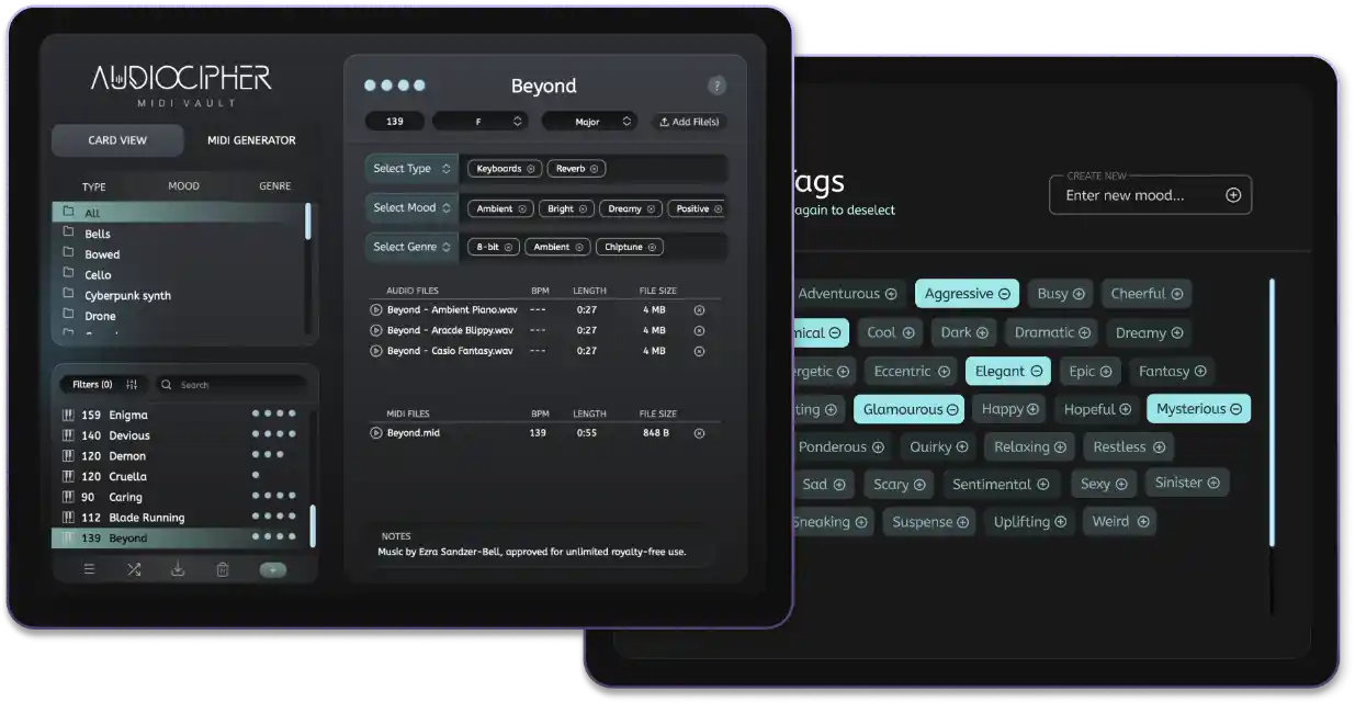 AudioCipher Technologies MIDI Vault plugin