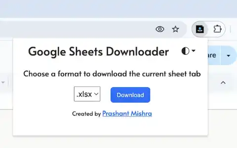 Google Sheets Downloader Chrome Extension - Auto Mode