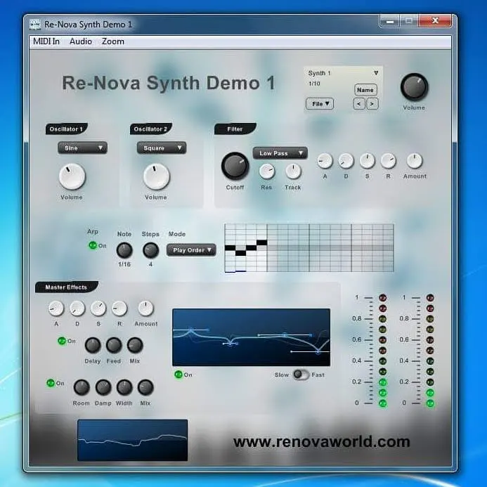 Re-Nova Synth Demo 1 Audio VST Plugin by Prashant Mishra